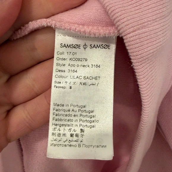 Samsøe Samsøe Apo o-neck Sweater in Lilac Sachet - Picture 5 of 6